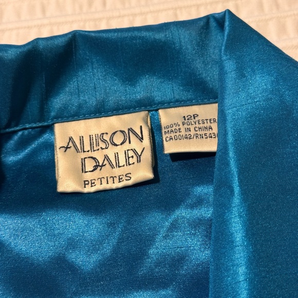 Allison Daley Blue Button-Front Jacket - Picture 3 of 5